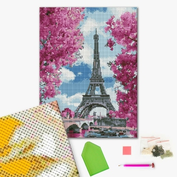 Алмазна мозаїка 40х50 - Магнолія в Парижі