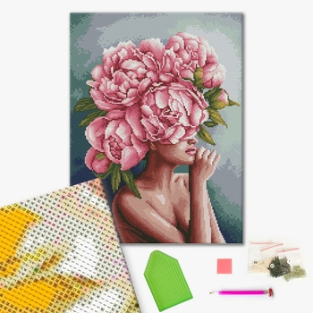 Алмазна мозаїка 40х50 - Дотик піонів