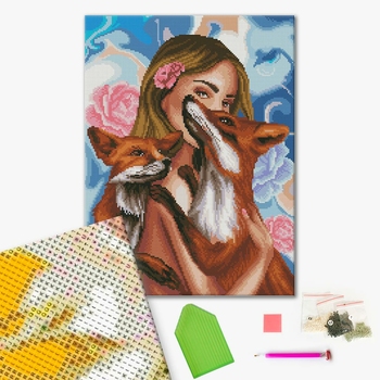 Алмазна мозаїка 40х50 - Хитрунки