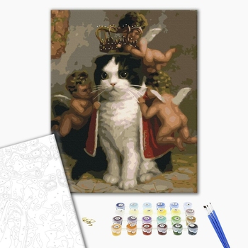 Картина по номерам Тварини, птахи та риби - Пухнастий принц