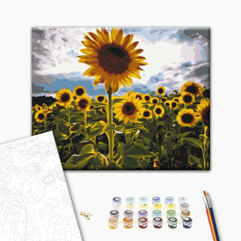 Картина по номерам Квіти - Вуличка у квітах