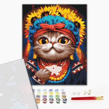 Картина по номерам Преміум картини - Киця Авторка ©Маріанна Пащук