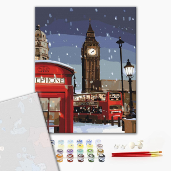 Картина по номерам Преміум картини - Зима в Лондоні