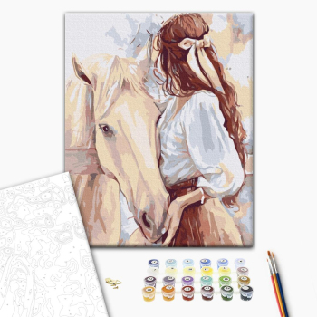 Картина по номерам Люди на картинах - Шляхетний друг