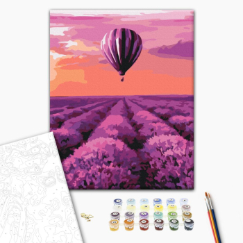 Картина по номерам Пейзажі - Повітряна куля в Провансі