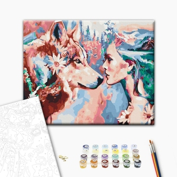 Картина по номерам Люди на картинах - Душа вовчиці