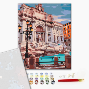 Картина по номерам Преміум картини - Фонтан Ді Треві Рим