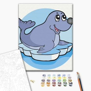 Картина по номерам Преміум картини - Морський котик