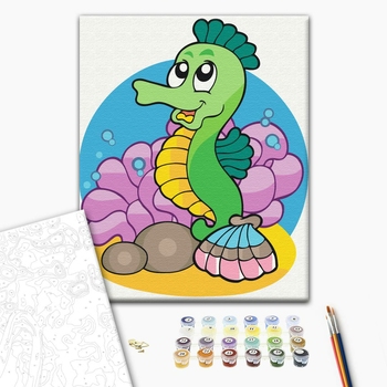 Картина по номерам Преміум картини - Морський коник