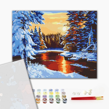 Картина по номерам Преміум картини - Казкова зима