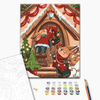 Святкові зайчики © Olena Lazarenko