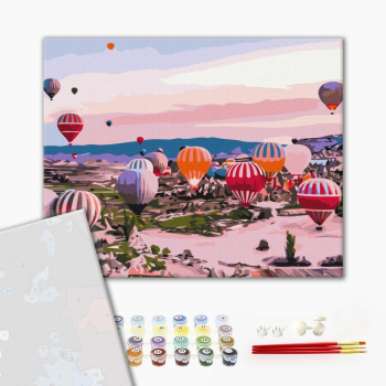 Картина по номерам Преміум картини - Каппадокія на світанку