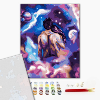 Картина по номерам Преміум картини - Космічна романтика