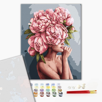 Картина по номерам Преміум картини - Дотик піонів