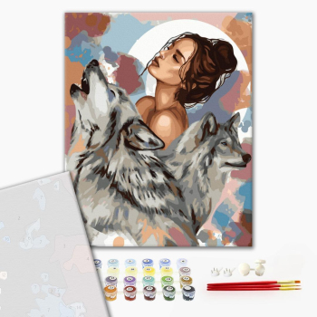 Картина по номерам Преміум картини - Вовчиці © Ольга Бочулинська