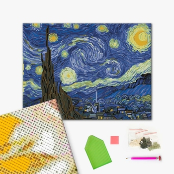 Алмазна мозаїка 40х50 - Зоряна ніч