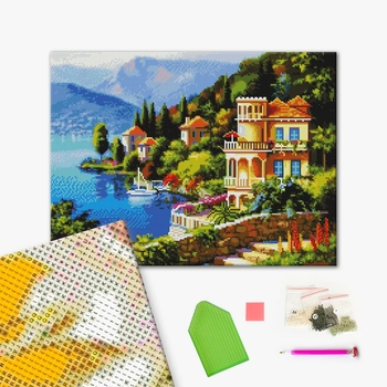 Алмазна мозаїка 40х50 - Заміська казка