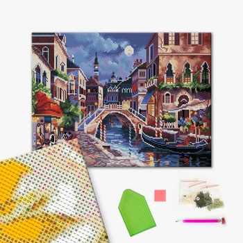 Алмазна мозаїка 40х50 - Нічна Верона