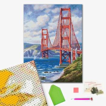 Алмазна мозаїка 40х50 - Міст Золоті ворота