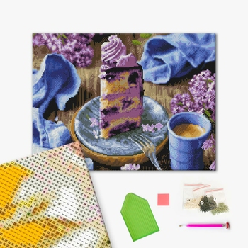 Алмазна мозаїка 40х50 - Бузкова насолода