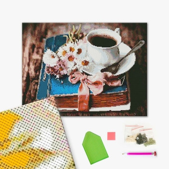 Алмазна мозаїка 40х50 - Історія кави