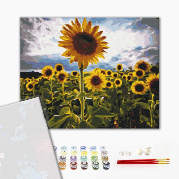 Картина по номерам Преміум картини - Вуличка у квітах