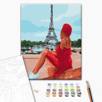 Картина по номерам Люди на картинах - Красуня в Парижі