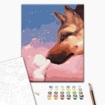 Картина по номерам Тварини, птахи та риби - Сміливий друг