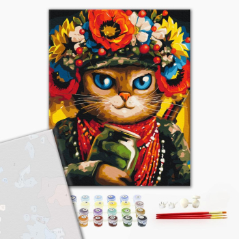 Картина по номерам Преміум картини - Кішка Захисниця ©Маріанна Пащук
