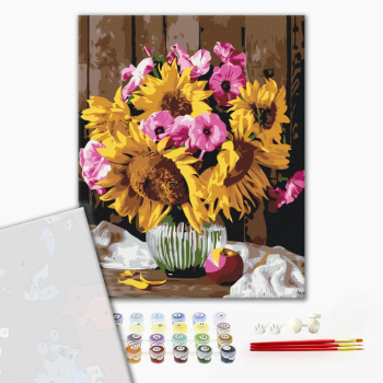 Картина по номерам Преміум картини - Дачний букет