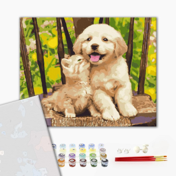 Картина по номерам Преміум картини - Маленькі друзі