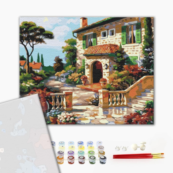 Картина по номерам Преміум картини - Сонячна вулиця