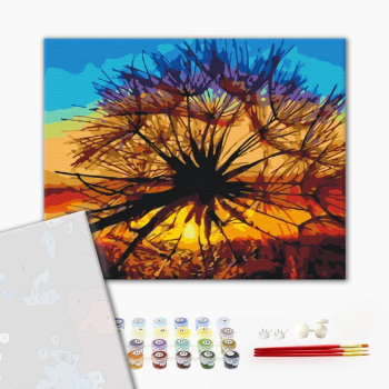 Одуванчик на закате лета