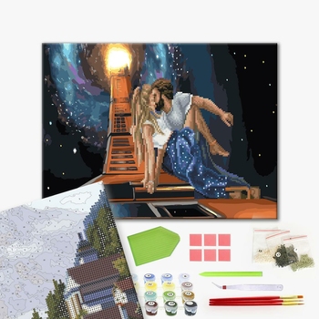 Комбінована алмазна мозаїка - Разом в стратосферу