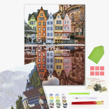Комбінована алмазна мозаїка - Відображення Стокгольма