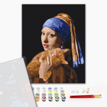 Дівчина з рудим котиком