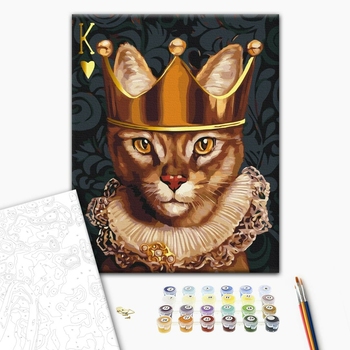 Картина по номерам Тварини, птахи та риби - Король сердець ©Lucia Heffernan