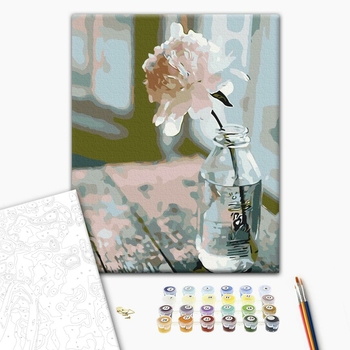 Картина по номерам Преміум картини - Витончена півонія