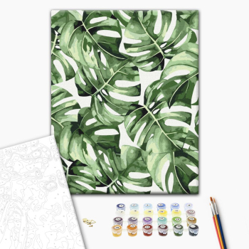 Картина по номерам Квіти - Екзотична монстера