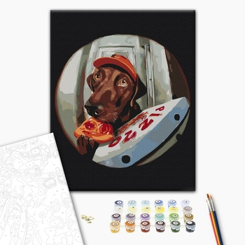 Картина по номерам Тварини, птахи та риби - Доставка Папероні ©Lucia Heffernan