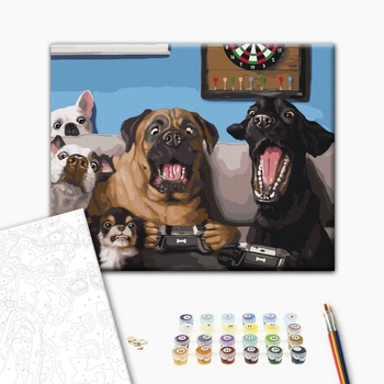 Картина по номерам Тварини, птахи та риби - Геймери ©Lucia Heffernan