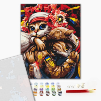 Картина по номерам Преміум картини - Киця Берегиня ©Маріанна Пащук