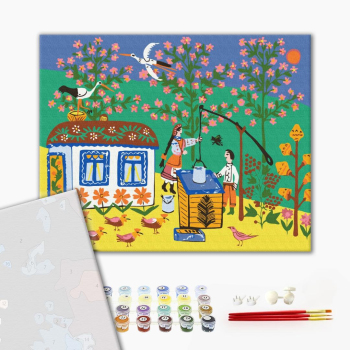 Картина по номерам Преміум картини - Біля криниці © Maria Prymachenko