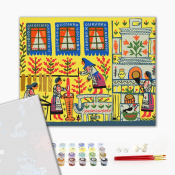 Картина по номерам Преміум картини - Моя хата Моя правда © Maria Prymachenko