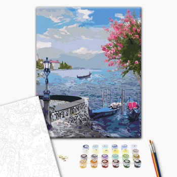 Картина по номерам Города - Старовинний сад біля моря 2