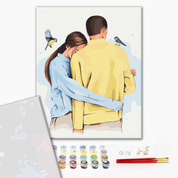 Картина по номерам Преміум картини - В твоїх обіймах  ©Alla Berezovska