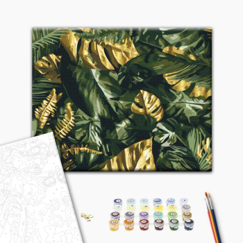 Картина по номерам Квіти - Пальмове листя