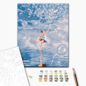 Картина по номерам Люди на картинах - Блакитна балерина