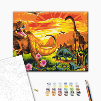 Картина по номерам Тварини, птахи та риби - Світ минулого