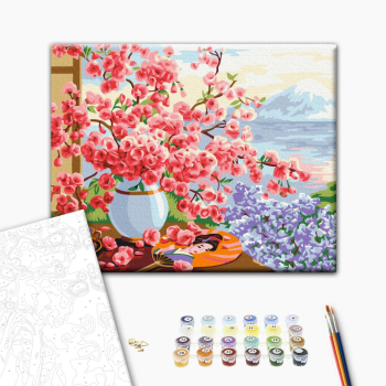 Картина по номерам Квіти - Японський натюрморт